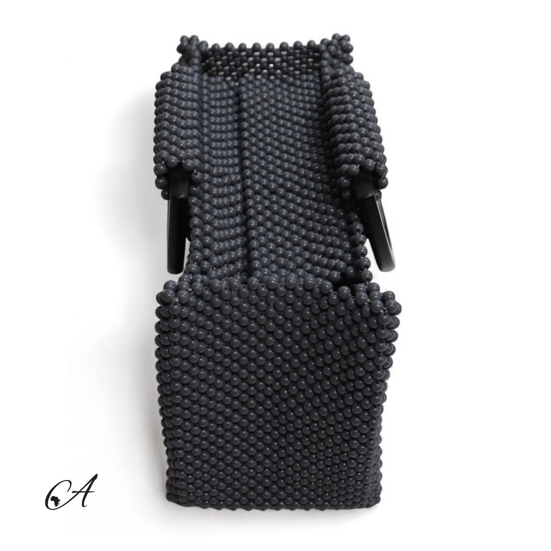 Azure Mini Beaded Tote