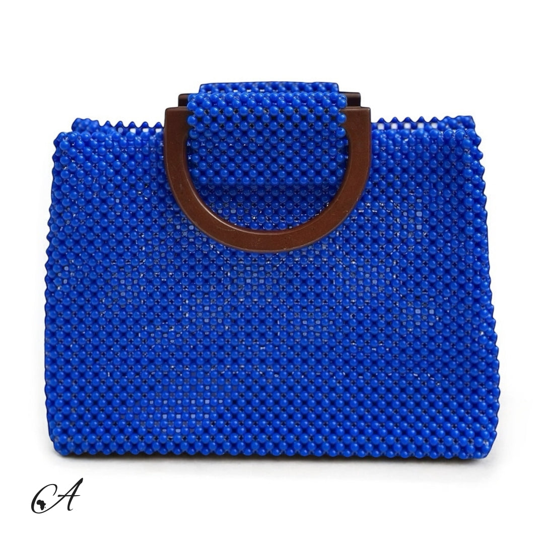 Azure Beaded Tote