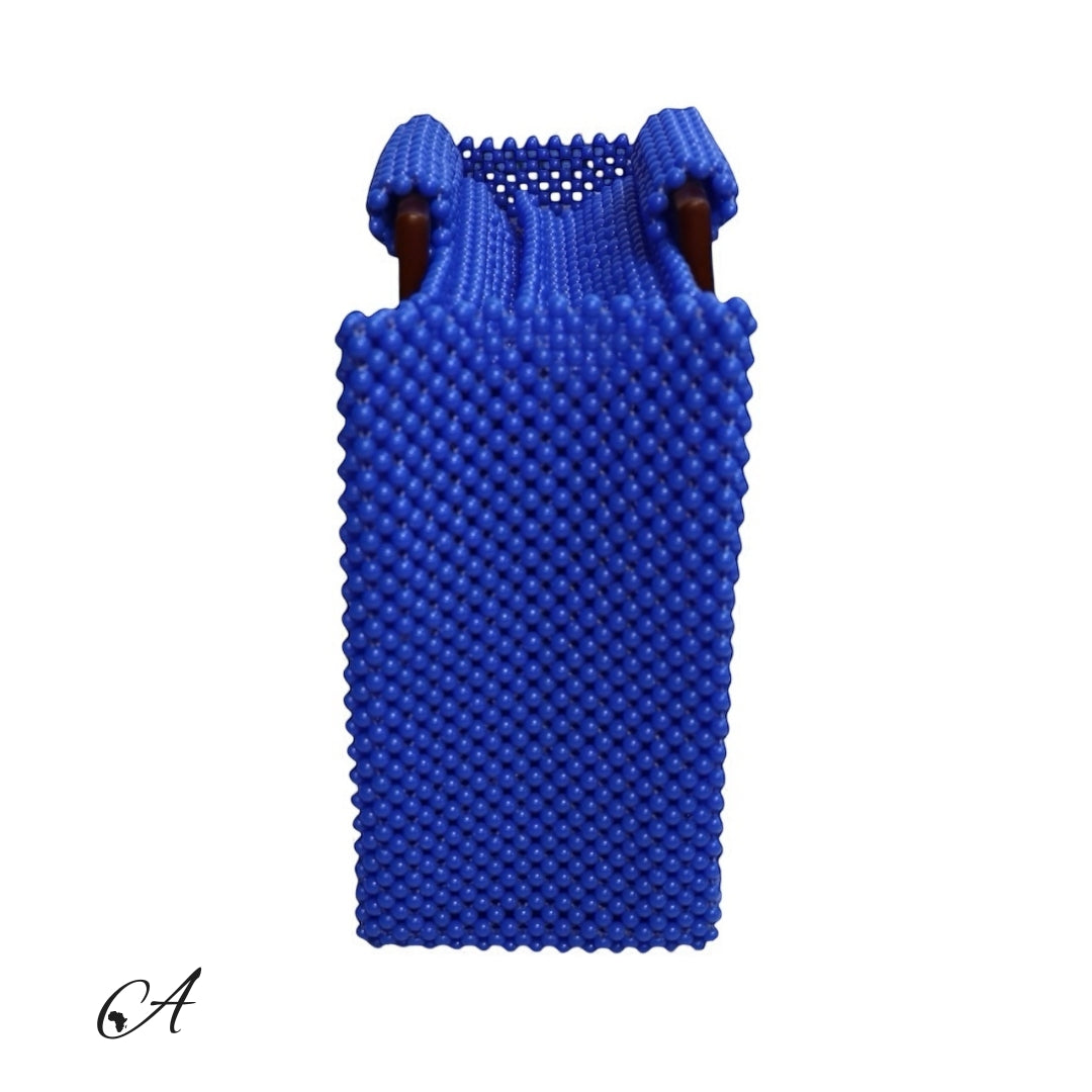 Azure Beaded Tote