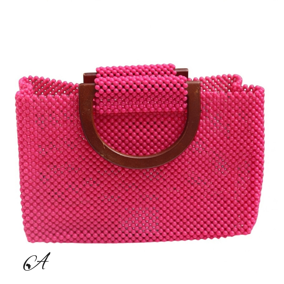 Azure Beaded Tote