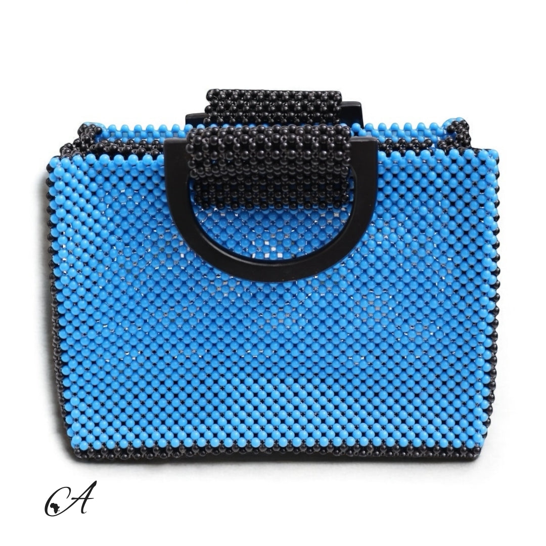 Azure Beaded Tote