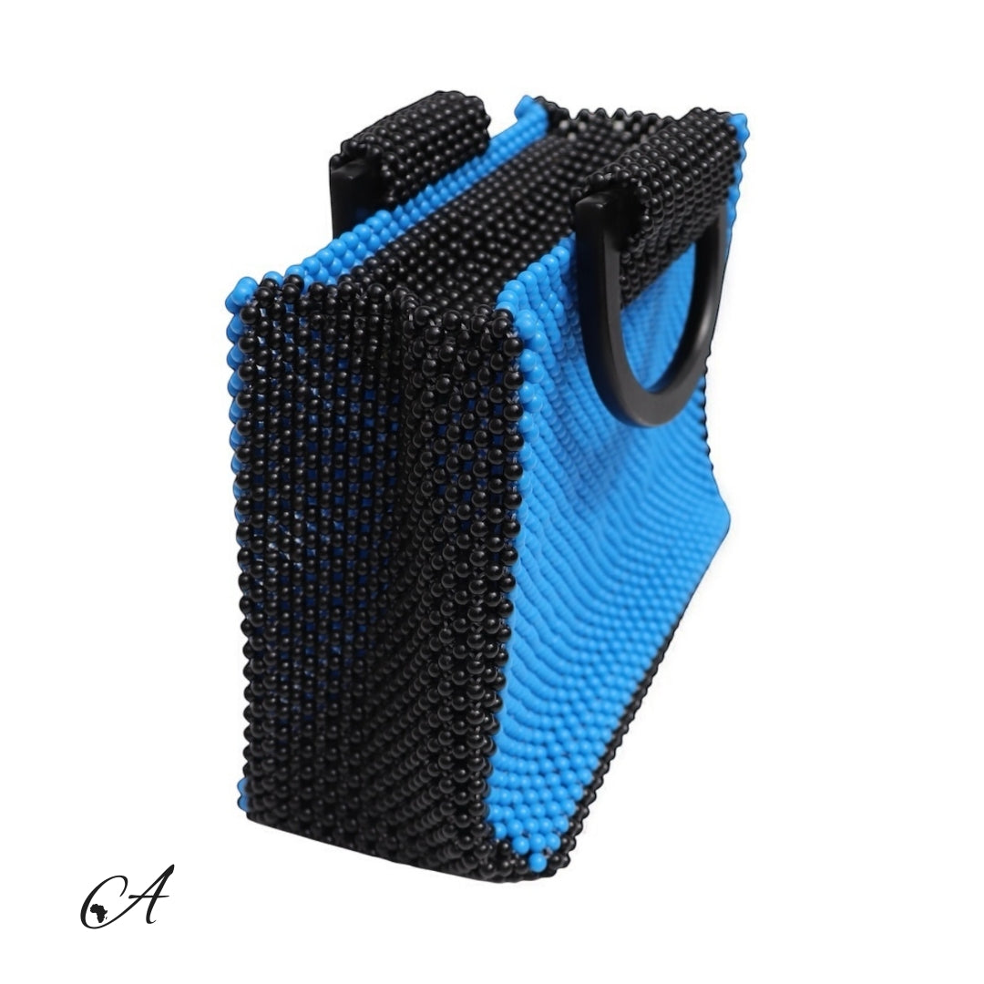 Azure Beaded Tote
