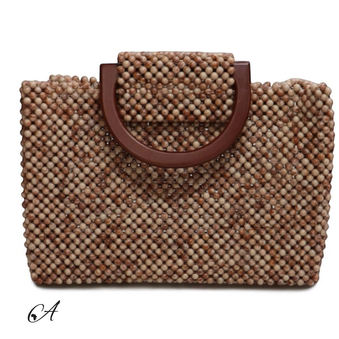 Azure Mini Beaded Tote