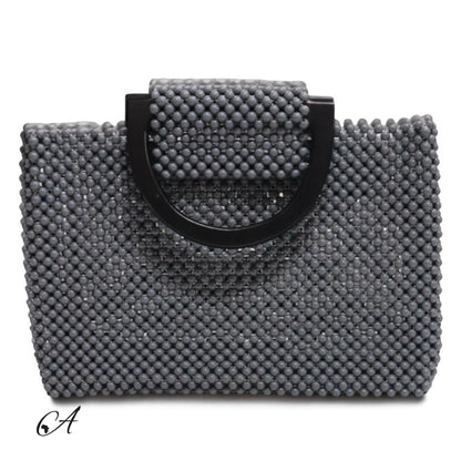 Azure Mini Beaded Tote