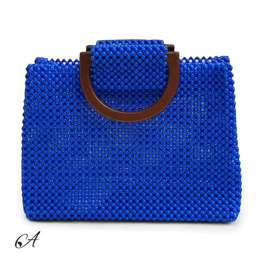Azure Beaded Tote